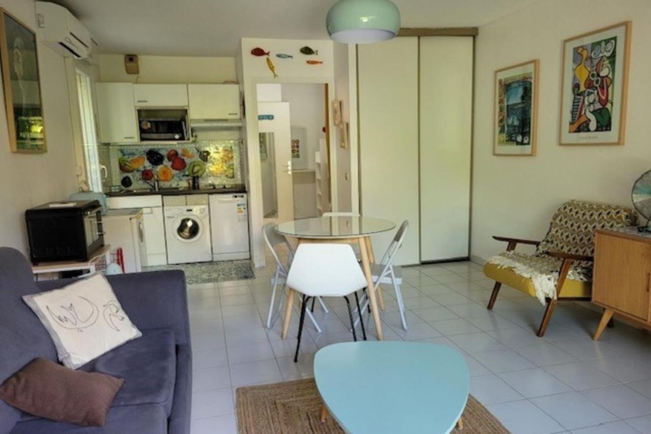 Nice Studio 30 M With Terrace And Pool Antibes Eksteriør billede