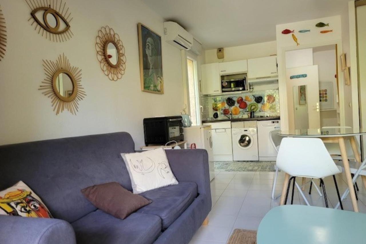 Nice Studio 30 M With Terrace And Pool Antibes Eksteriør billede